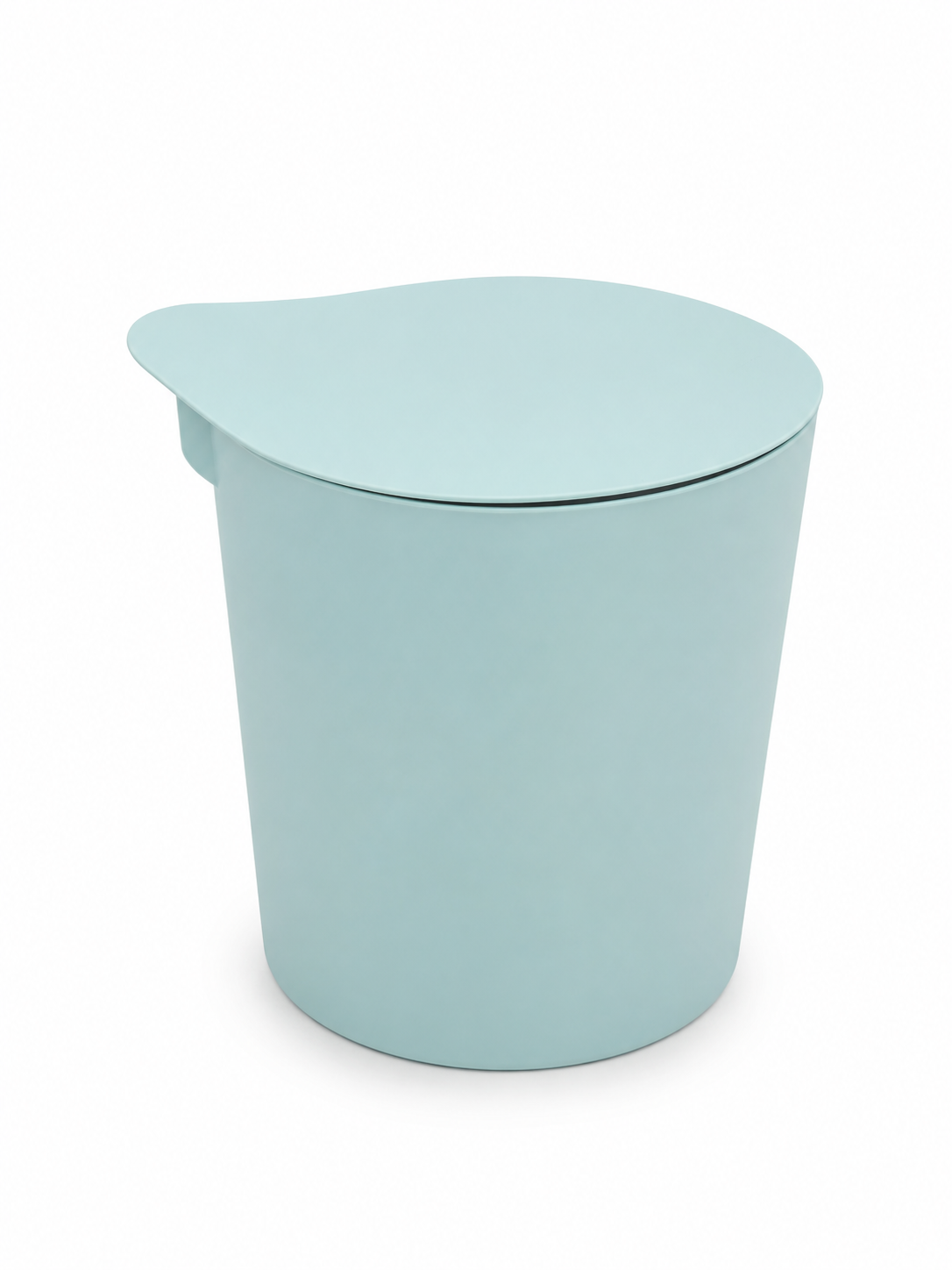 Lixeira de mesa azul 1,5 litros fechada com tampa