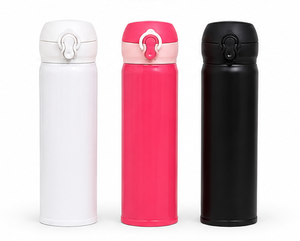 Garrafa Isotérmica Inox 450ml com Trava na Tampa