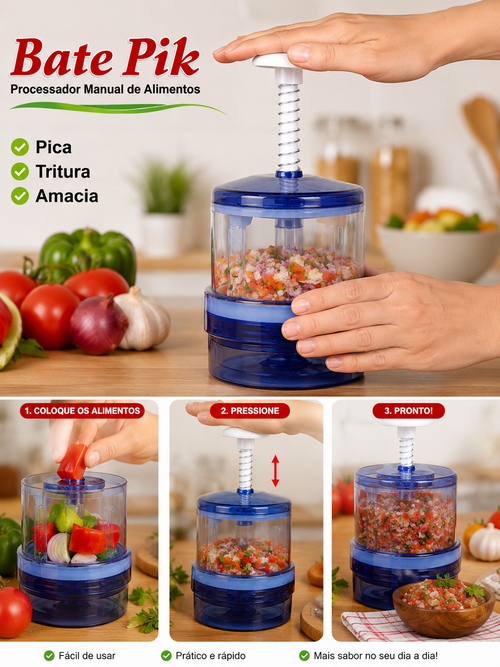 Bate Pik – Processador Manual de Alimentos Keita