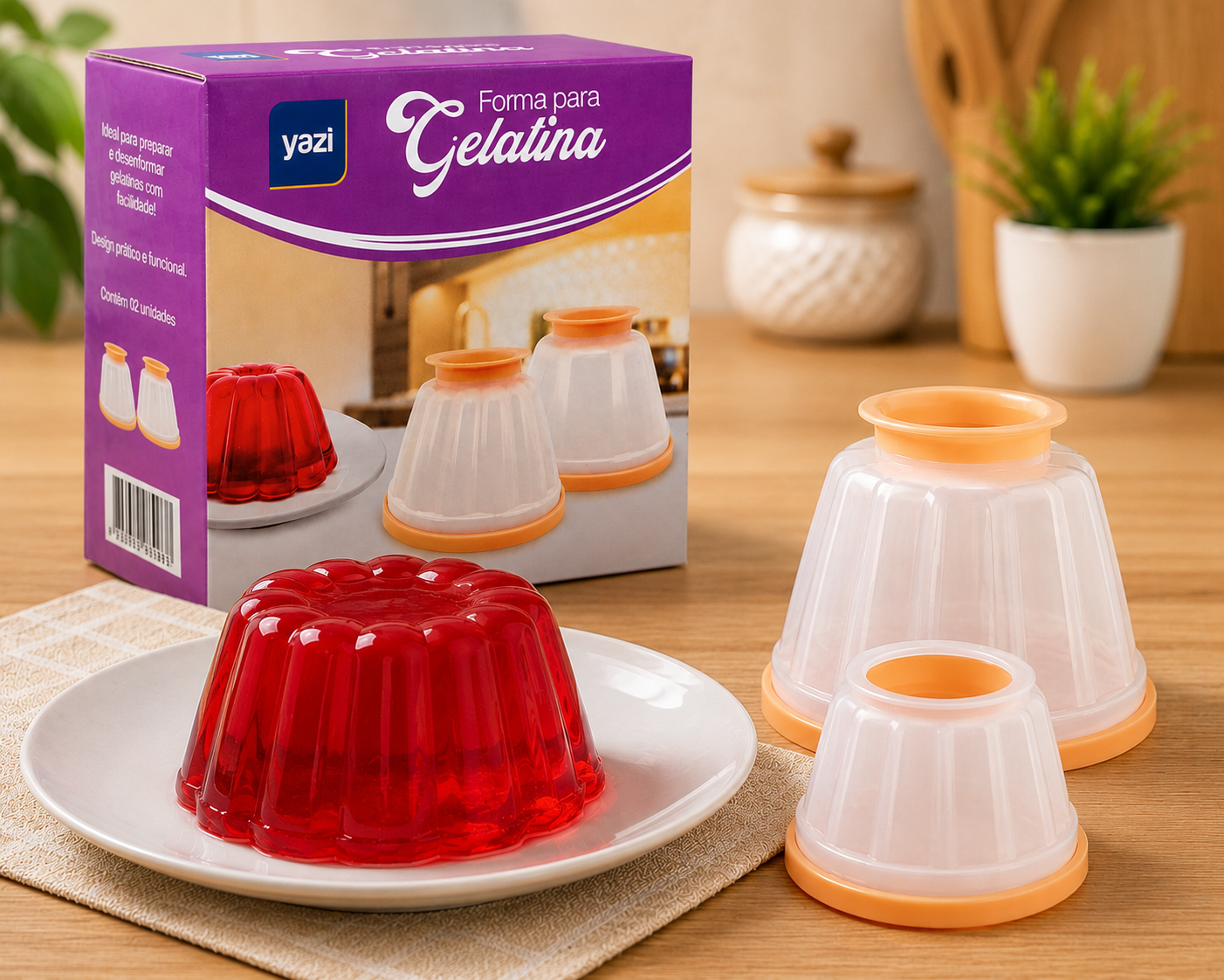 Forma para Gelatina Yazi – Kit com 2 unidades
