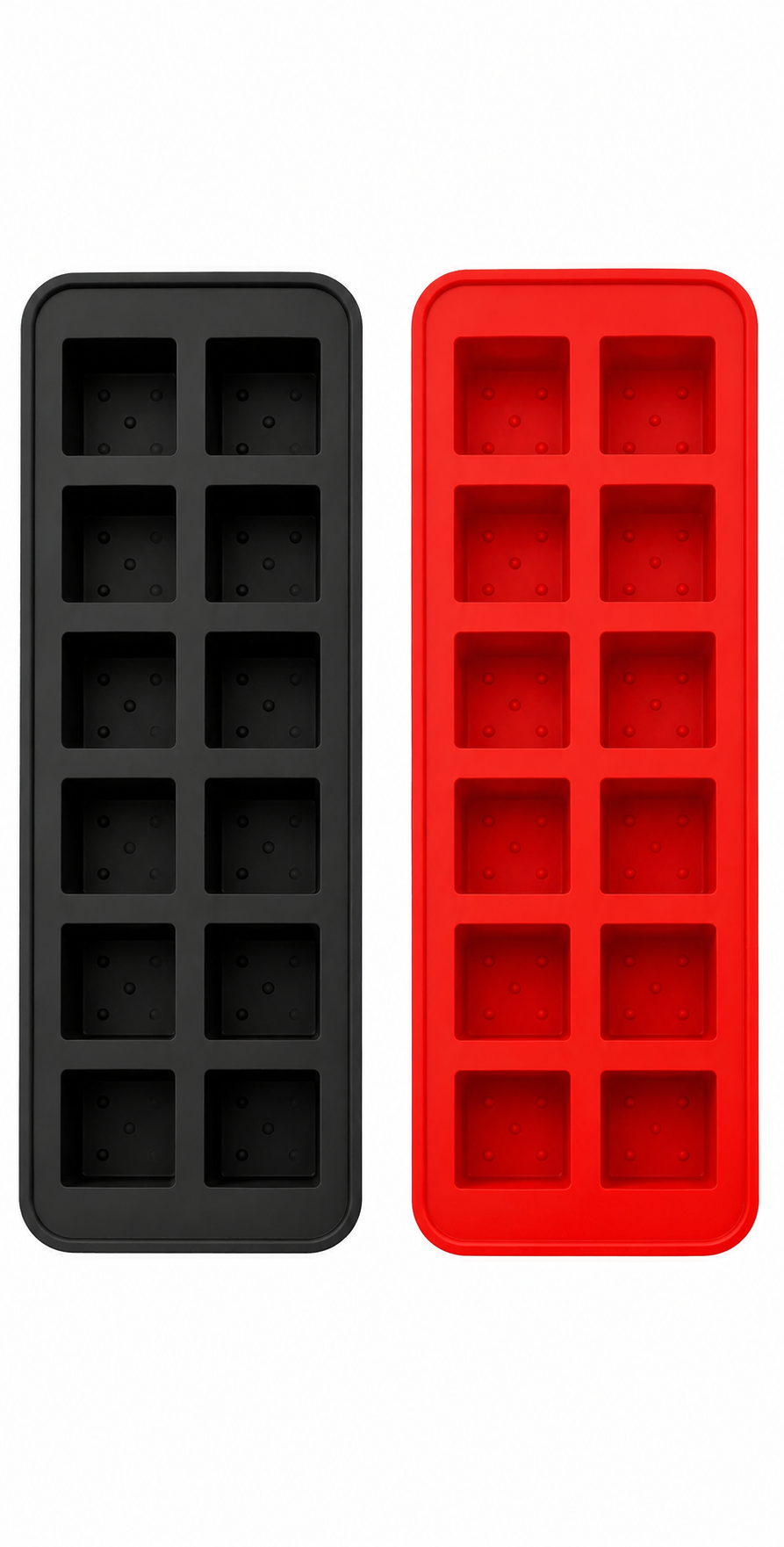 Forma para Gelo de Silicone 12 Cubos