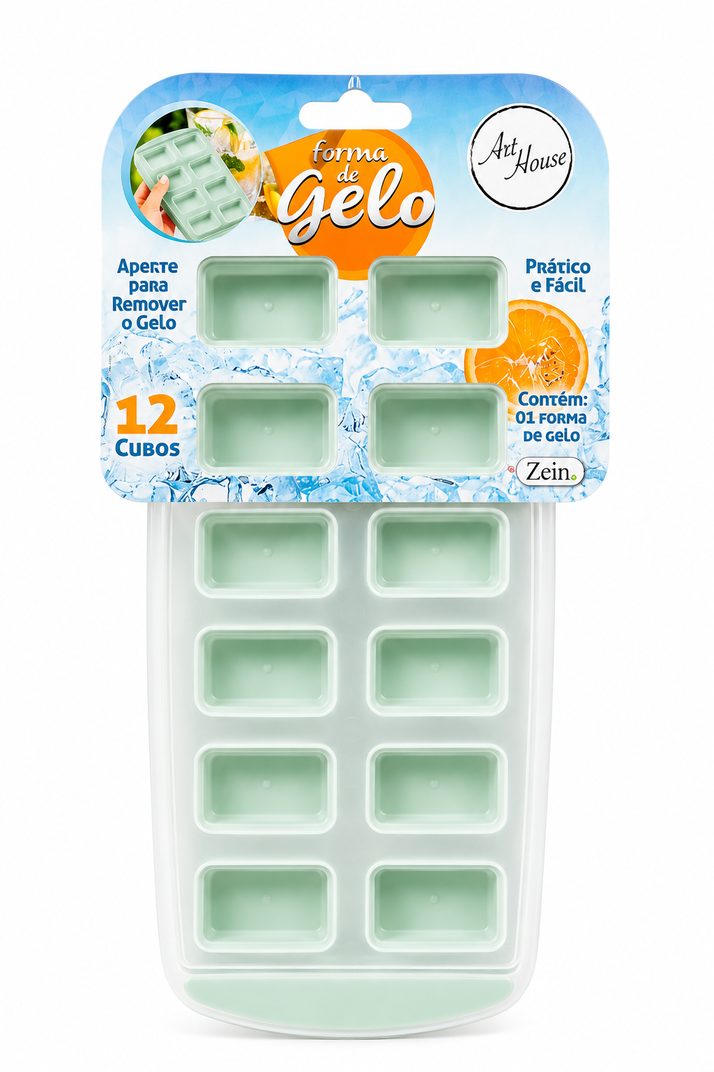 Forma de Gelo Art House 12 Cubos Zein