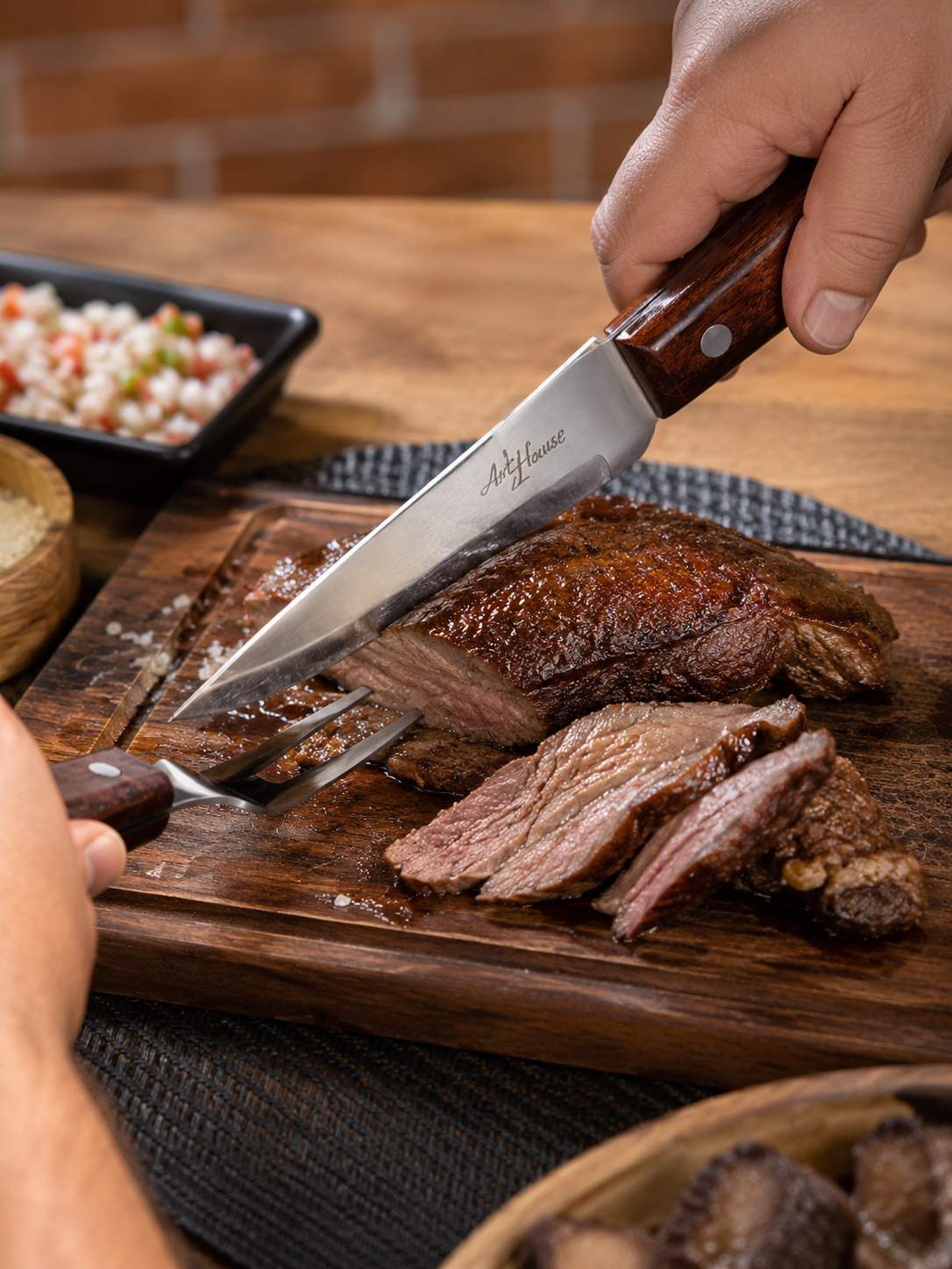 Kit Churrasco Grill Art House 2 Peças Zein