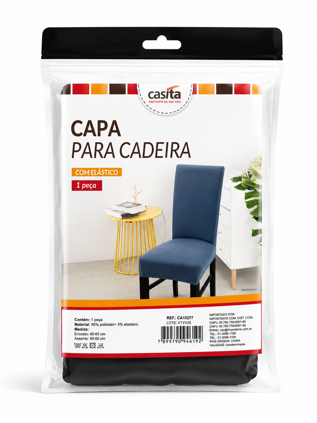 Embalagem Capa para Cadeira Casita com elástico — 1 peça