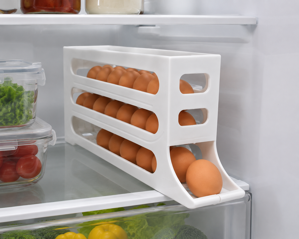 Organizador de Ovos para Geladeira — 3 Andares