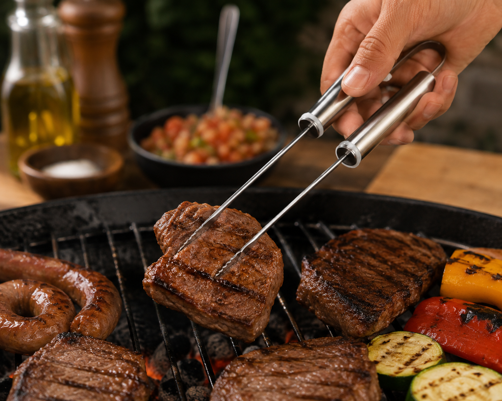 Pinça para Churrasco Inox Clink