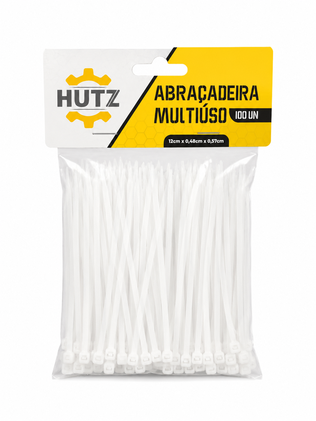 Abraçadeira Hutz sendo usada para organizar cabos
